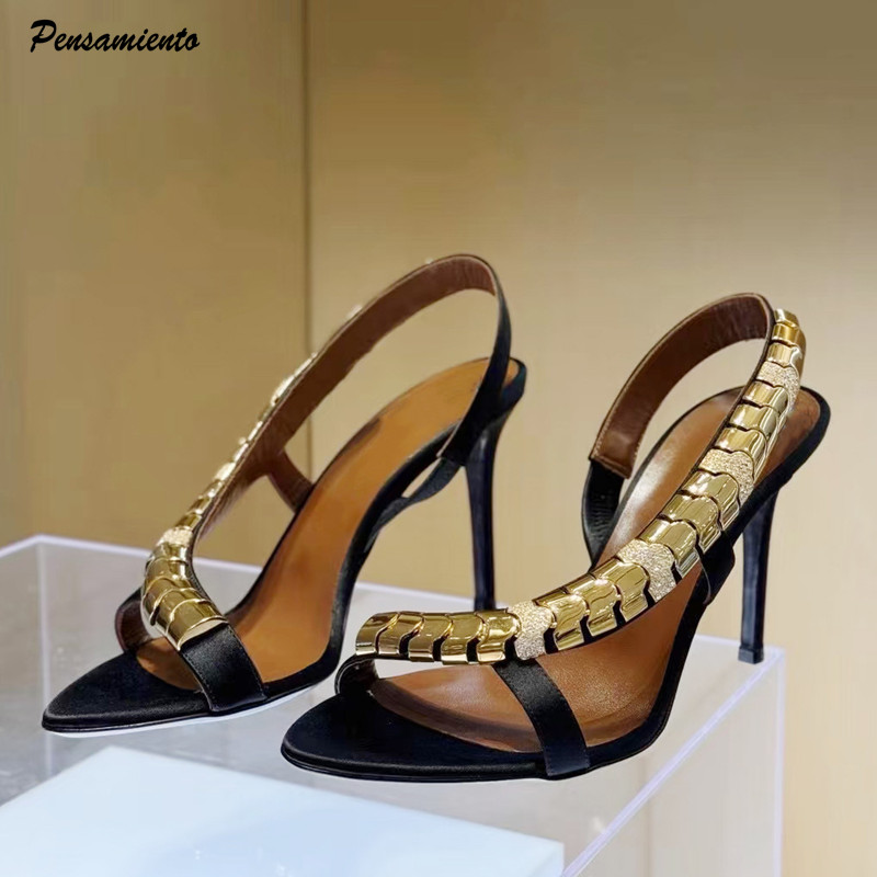 Luxury Lifestyle Shoes - Sandálias Gladiadoras Femininas de Luxo com
