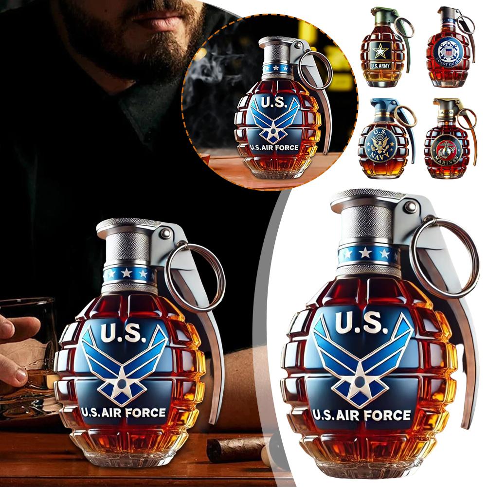 Glass Decanter Whiskey - Garrafa decantadora de uísque em forma