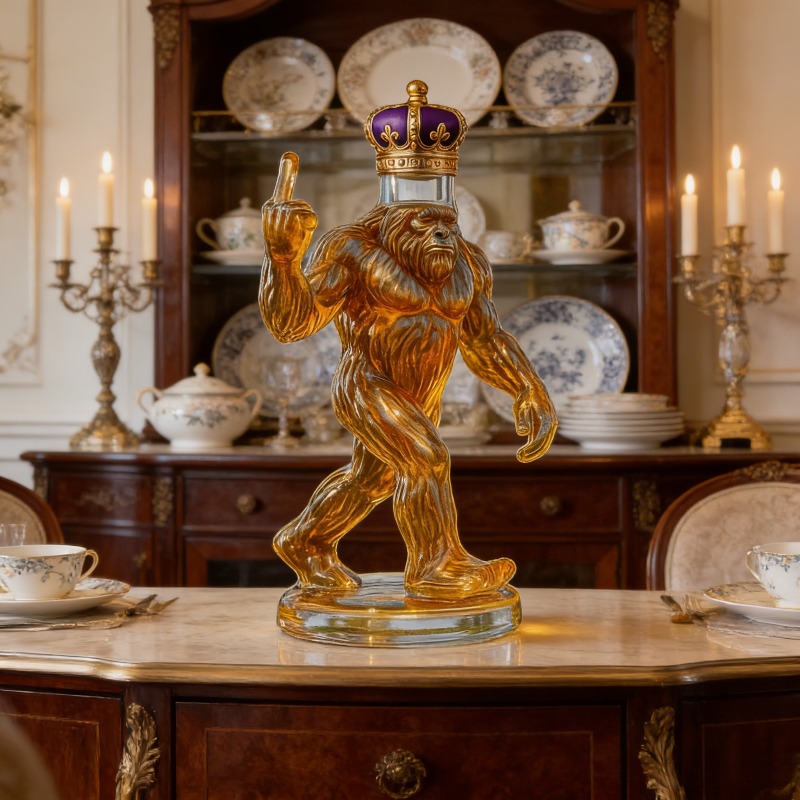 Glass Decanter Whiskey - Decantador de Whisky Engraçado em Formato