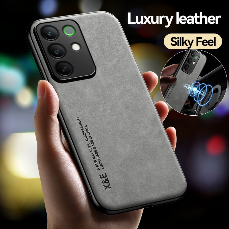 Realme C67 - Capa de Couro Luxuosa para OPPO