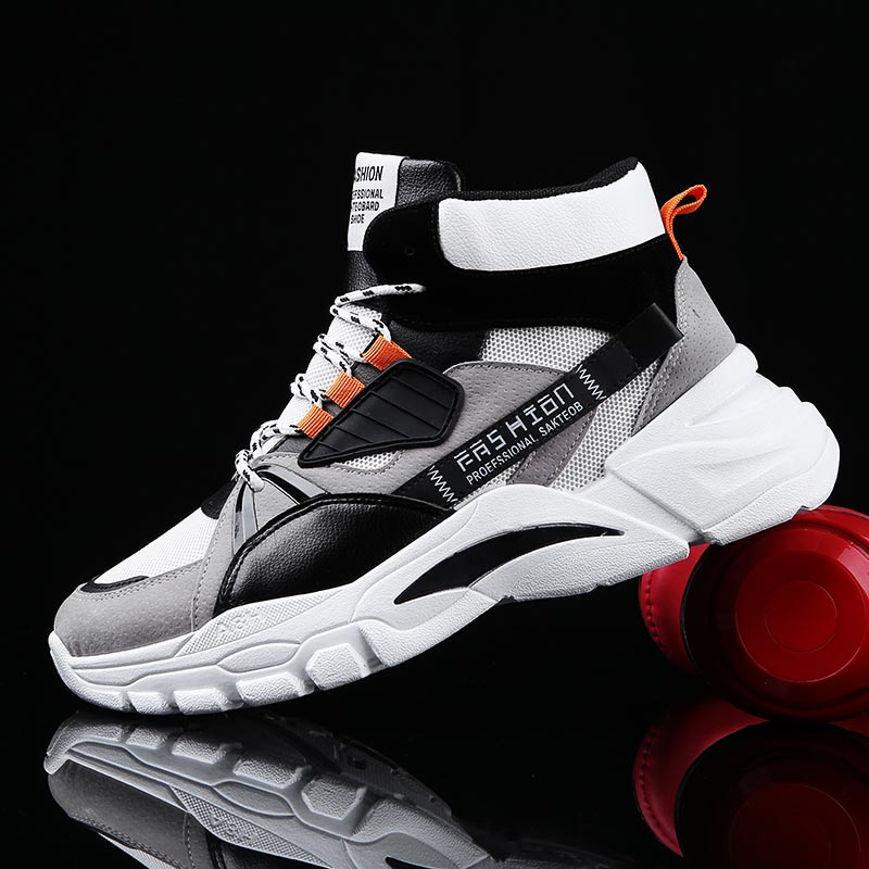 Luxury Lifestyle Fashion - Hightop-Sapatilhas Esportivas Masculinas, Sapatilhas de Cima