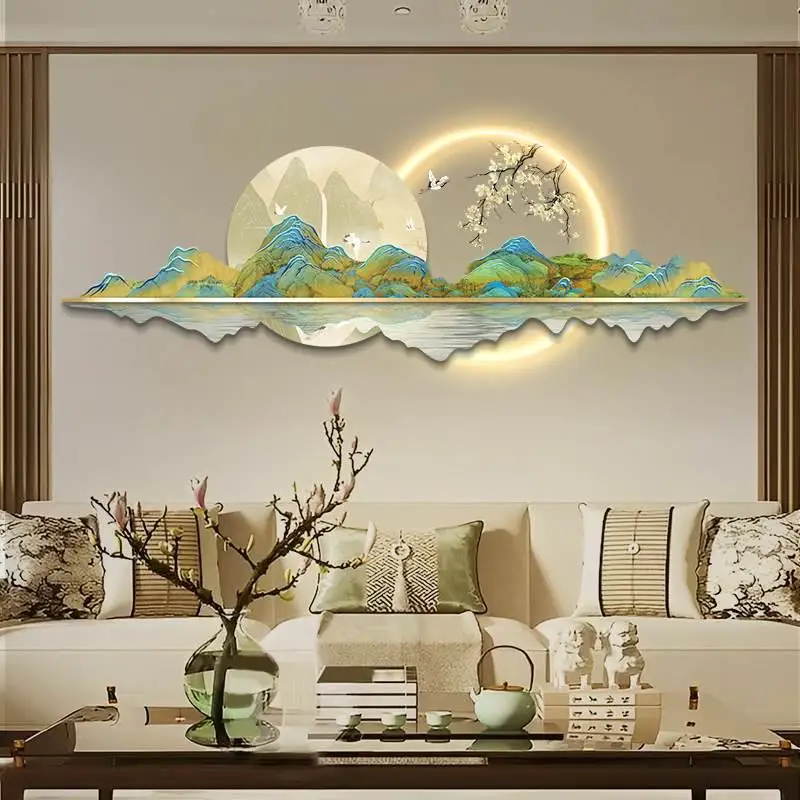 Luxury Lifestyle Fashion - Relógio de Parede Estilo Chinês LED