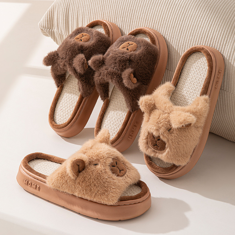 Luxury Lifestyle Shoes - Chinelos Femininos de Cânhamo com Estampa