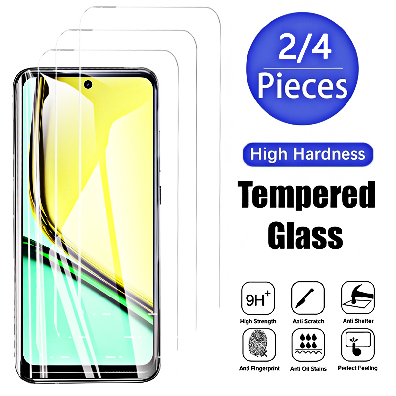 Realme C67 - 4PCS 2PCS Película de Vidro Temperado