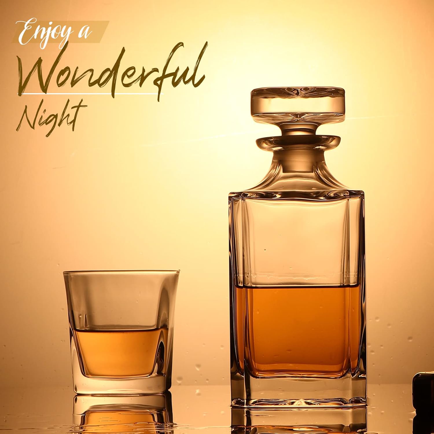 Glass Decanter Whiskey - Decantador de vidro - Decantador de