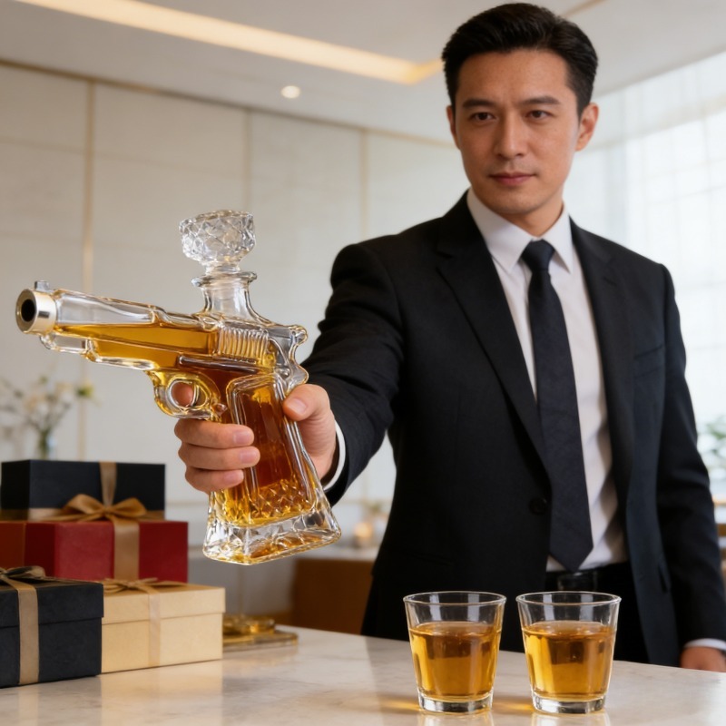 Decantador de Vidro Sandhawk e - Glass Decanter Whiskey avaliação e preço