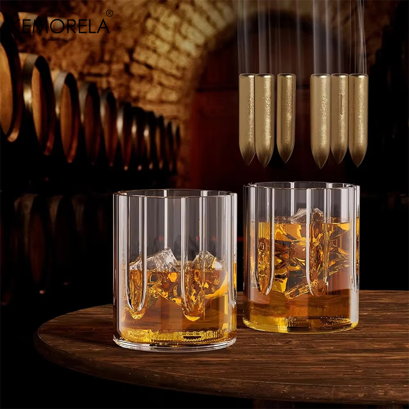 Kemorela revólver decantador d - Glass Decanter Whiskey avaliação e preço