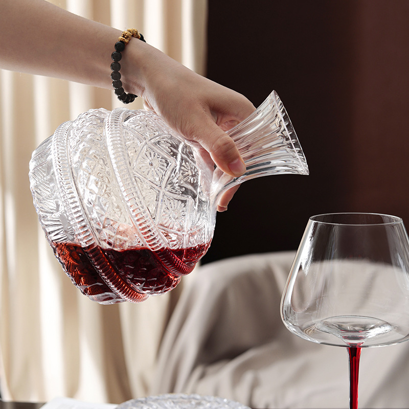 Decantador de vinho giratório  - Glass Decanter Whiskey avaliação e preço