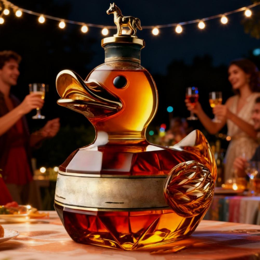 Garrafa de uísque de pato, dec - Glass Decanter Whiskey avaliação e preço