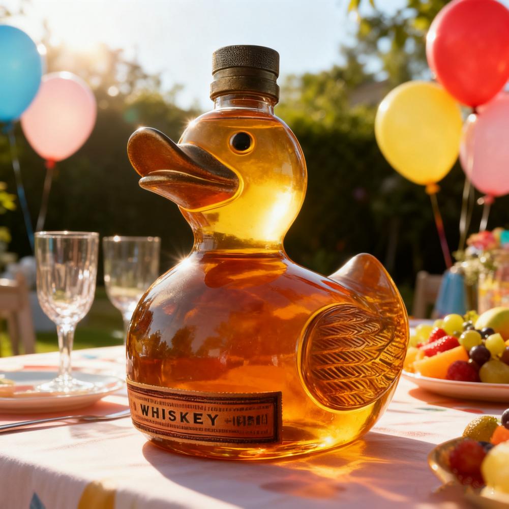Garrafa de uísque de pato, dec - Glass Decanter Whiskey avaliação e preço