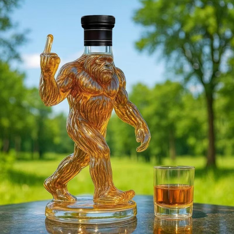 Decantador de Whisky Engraçado - Glass Decanter Whiskey avaliação e preço