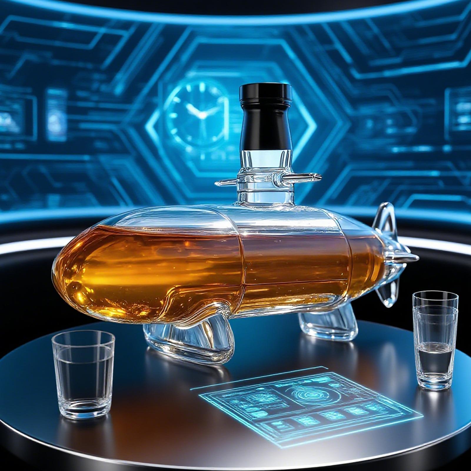 Decantador de uísque submarino - Glass Decanter Whiskey avaliação e preço