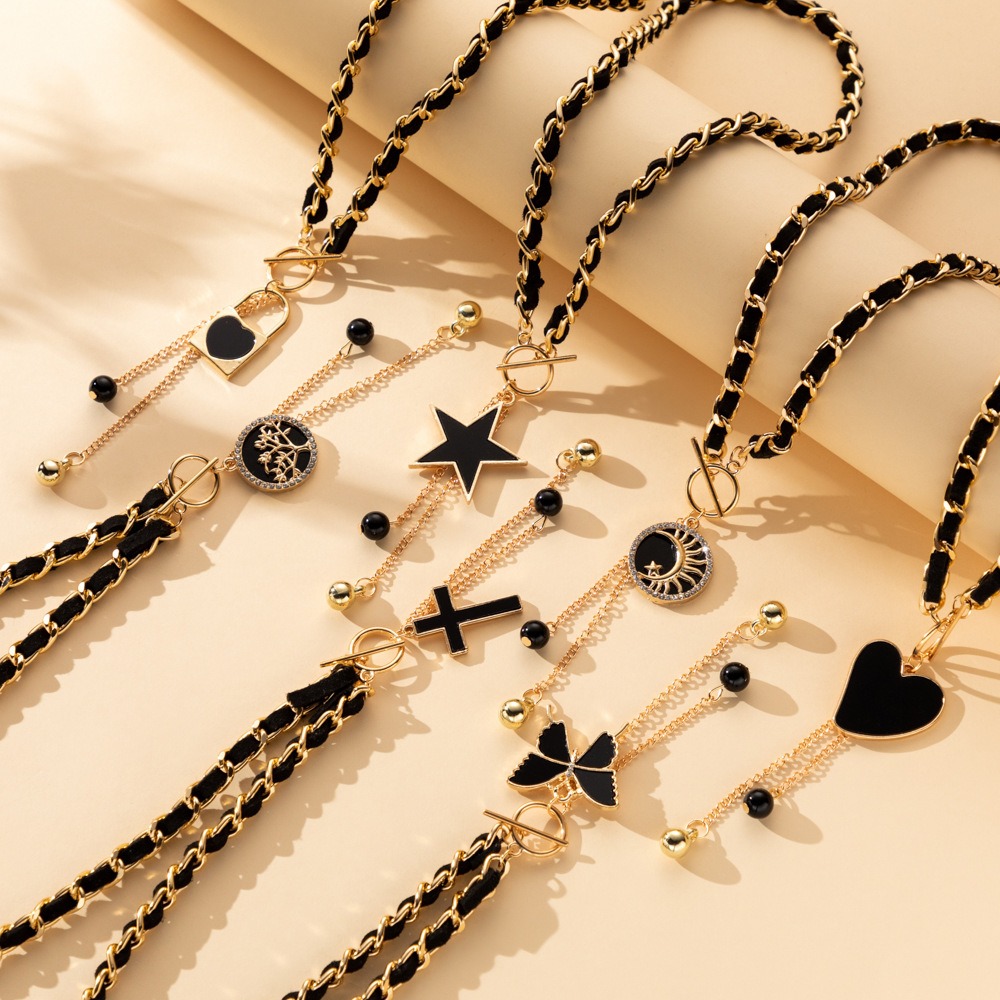 Colar de Veludo Preto com Ping - Luxury Lifestyle Jewelry avaliação e preço