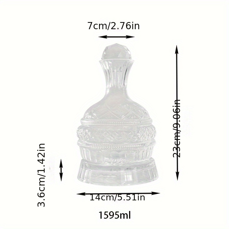 Decantador de vinho de cristal - Glass Decanter Whiskey avaliação e preço