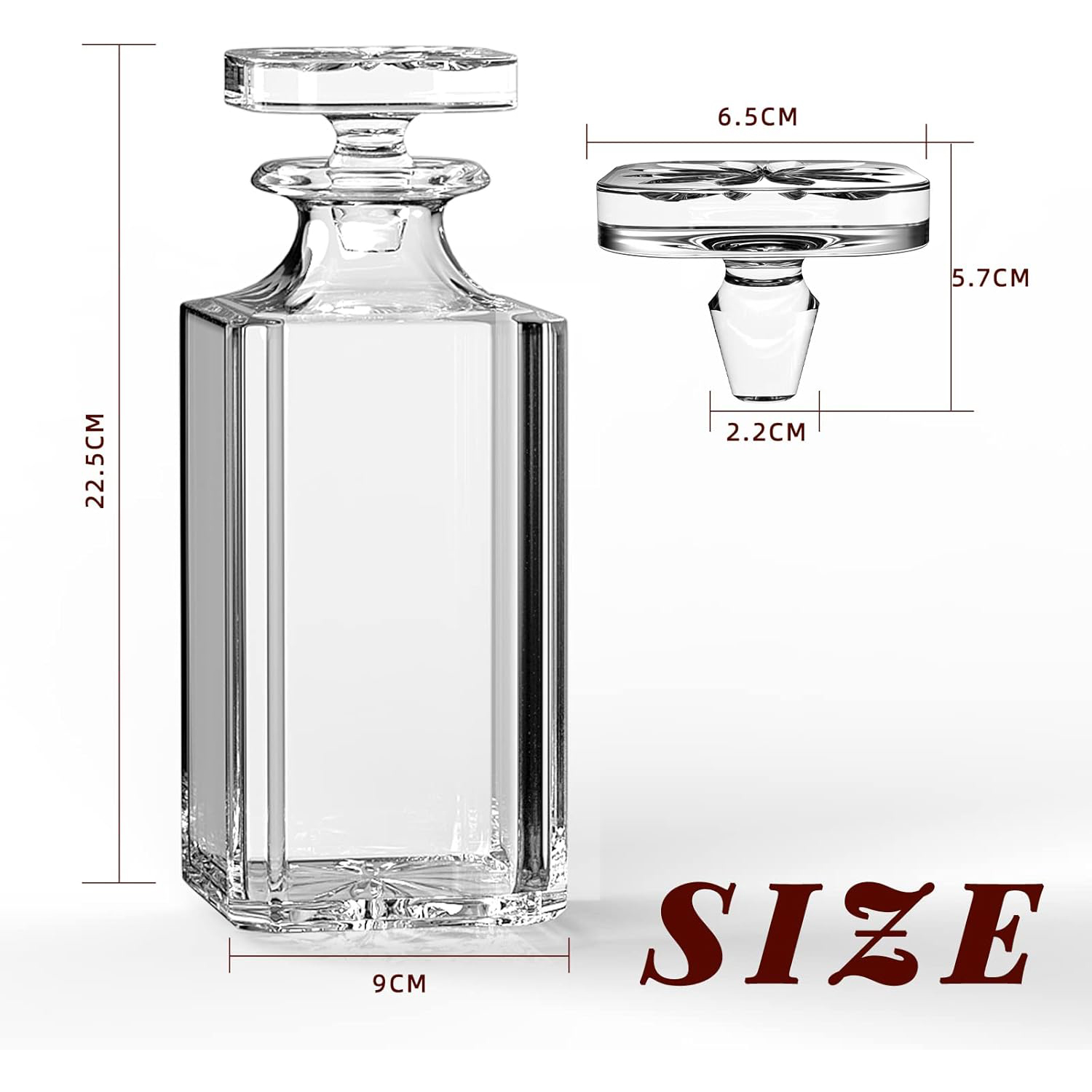 Decantador de vidro - Decantad - Glass Decanter Whiskey avaliação e preço